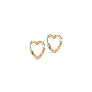 Enamel Organic Heart small øreringe m hjerte E413GM